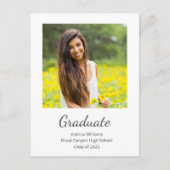 Klasse van het 2025 Modern Photo Afstuderen Aankondigingskaart (Voorkant)