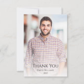 Klasse van het 2025 Modern Photo Afstuderen Bedankkaart (Voorkant)