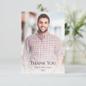 Klasse van het 2025 Modern Photo Afstuderen Bedankkaart (Staand voorkant)
