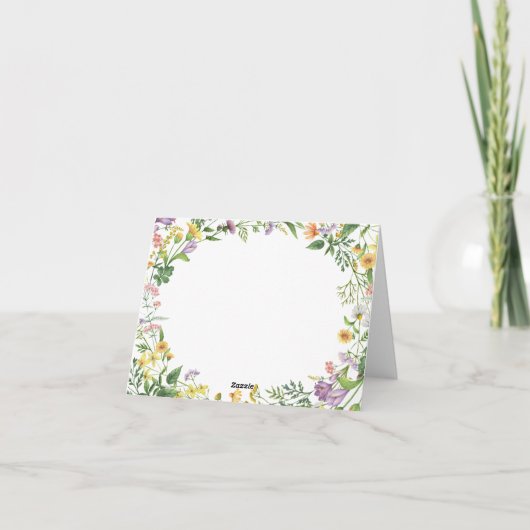 Klasse van het 2025 Wildflower Afstuderen Bedankkaart (Achterkant)