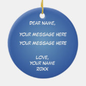 Klasse van het 202X Bowling Team Keramisch Ornament (Achterkant)