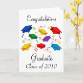 Klasse van het Afstuderen 2010 Kaart (Gele Bloem)