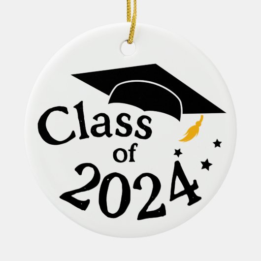 Klasse van het Afstuderen Jaar Keramisch Ornament (Voorkant)