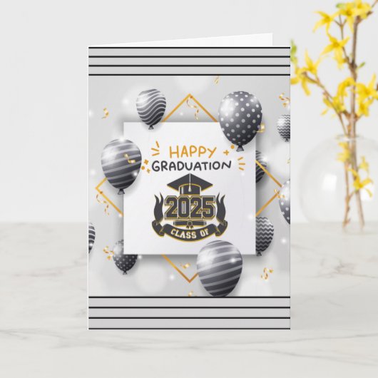Klasse van het Afstuderen van 2025 (Spreuken 3:5) Kaart (Gele Bloem)