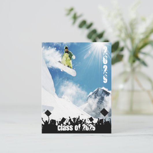 Klasse van het Afstuderen van hoger niveau verande Uitnodiging Briefkaart (Staand voorkant)