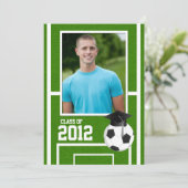 Klasse van het Afstuderen Voetbal 2012 Kaart (Staand voorkant)