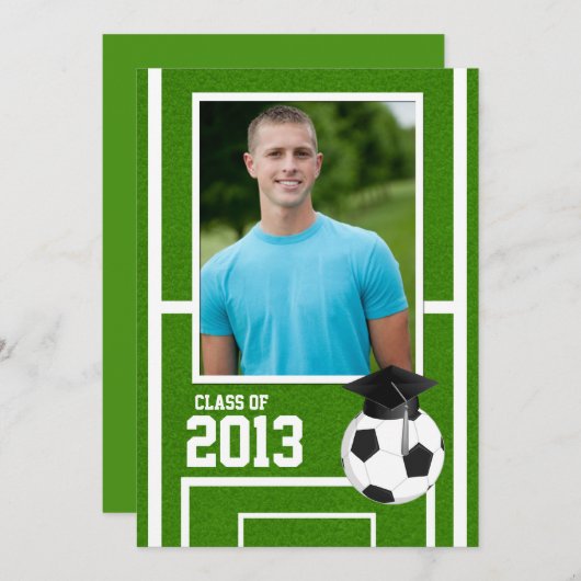 Klasse van het Afstuderen Voetbal 2013 Kaart (Voorkant / Achterkant)