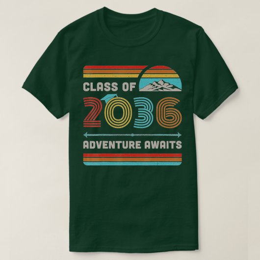 Klasse van het avontuur PreK van 2036 wacht preK g T-shirt (Design voorkant)