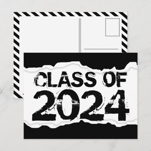 Klasse van het briefkaart van 2022 (bladzijdig) (Voorkant / Achterkant)