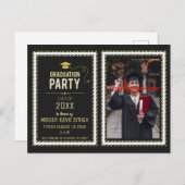 Klasse van het Briefkaart van de Graduation Party  (Voorkant / Achterkant)