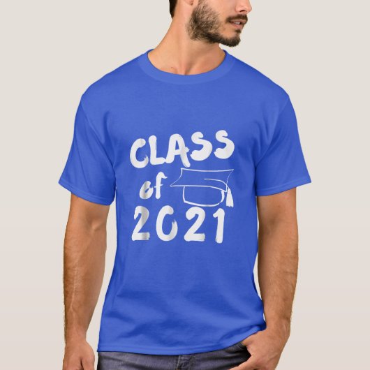 Klasse van het cadeau van 2021-Afstuderen T-shirt (Voorkant)