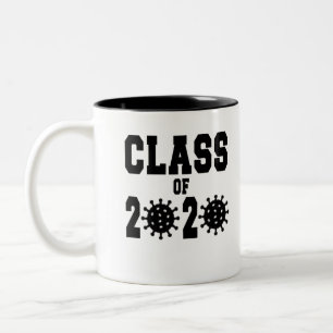 Klasse van het Corona-Afstuderen van 2020 Tweekleurige Koffiemok