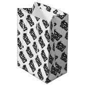 Klasse van het feest 2025 medium cadeauzakje (Voorkant Gekanteld)