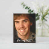 Klasse van het Foto Afstuderen Veranderen naar het Uitnodiging Briefkaart (Staand voorkant)