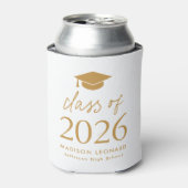 Klasse van het Gold Script Afstuderen 2025 Blikjeskoeler (Blikje Voorkant)