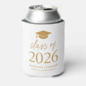 Klasse van het Gold Script Afstuderen 2025 Blikjeskoeler (Blikje Achterkant)