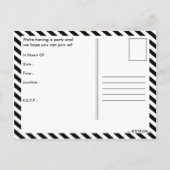 klasse van het graduatiemechanisme van 2012 uitnodiging briefkaart (Achterkant)