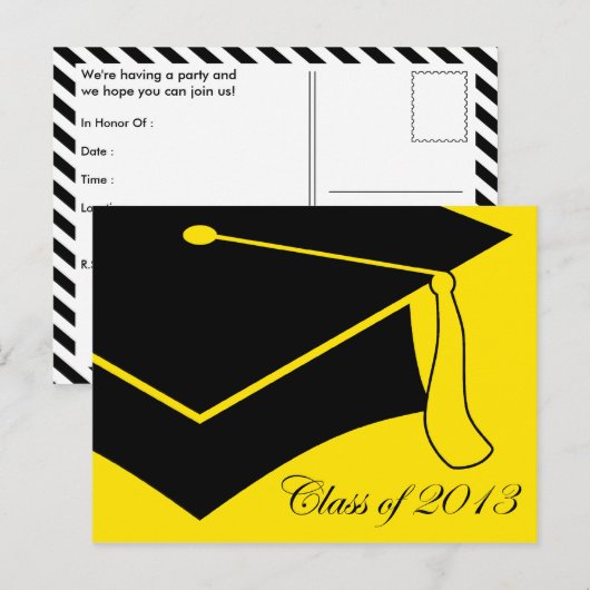 klasse van het graduatiemechanisme van 2013 aankondigingskaart (Voorkant / Achterkant)