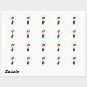 klasse van het graduatiemechanisme van 2019 , reün vierkante sticker (Vel)