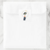 klasse van het graduatiemechanisme van 2019 , reün vierkante sticker (Tas)