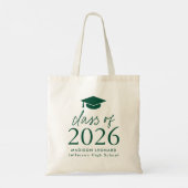 Klasse van het Green Script Afstuderen 2025 Tote Bag (Achterkant)