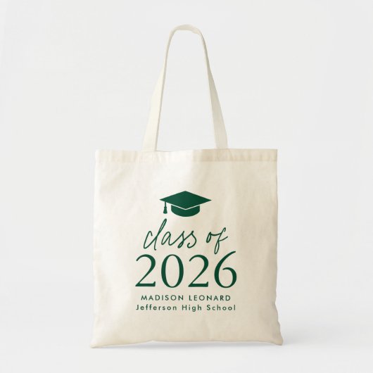 Klasse van het Green Script Afstuderen 2025 Tote Bag (Voorkant)