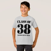 Klasse van het huidige jaar Kindergarten Afstudeer T-shirt (Voorkant volledig)