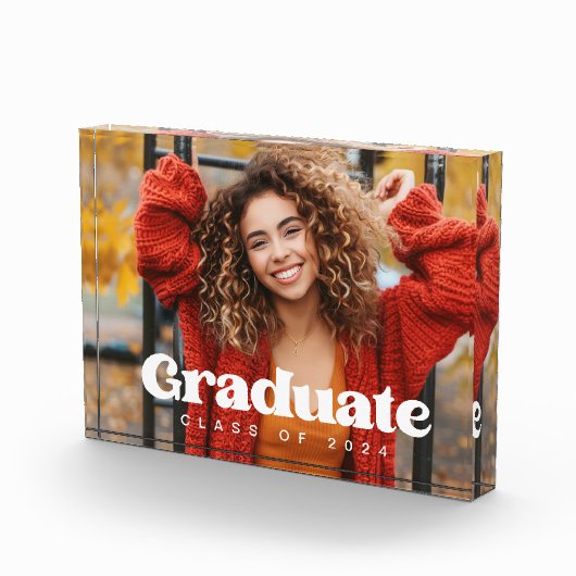 Klasse van het jaar 2024 school modern afstuderen fotoblokken (Rechts)