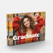 Klasse van het jaar 2024 school modern afstuderen fotoblokken (Links)