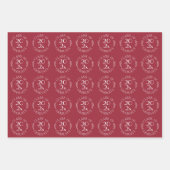 Klasse van het jaar Afstuderen Bourgondische witte Inpakpapier Vel (Voorkant 2)