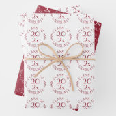 Klasse van het jaar Afstuderen Bourgondische witte Inpakpapier Vel (In situ)