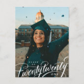 Klasse van het Jaar Foto Afstuderen Aankondiging P Briefkaart (Voorkant)