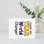 Klasse van het jaar Future Changer Afstuderen Briefkaart (Staand voorkant)