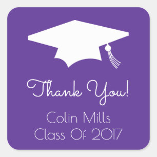 Klasse van het label van 2017 (Eggplant Graduation