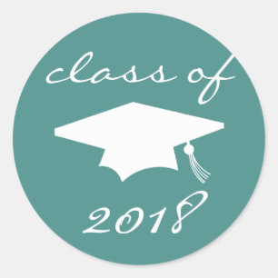 Klasse van het label van 2018 (Blauwgroen gradatie