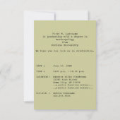 Klasse van het paspoort afstuderen 2022 kaart (Achterkant)