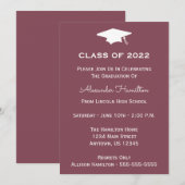 Klasse van het Pet Afstuderen 2022 Uitnodiging (ma (Voorkant / Achterkant)
