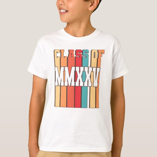 Klasse van het schooldiploma MMXXV-Afstuderen van  T-shirt (Voorkant)