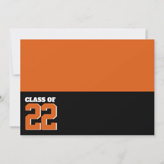 Klasse van het Sinaasappel Hoop en Vertrouwen 2022 Kaart (Achterkant)