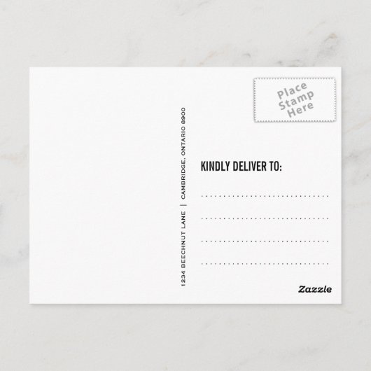 KLASSE VAN HET STAMP AFSTUDEREN VAN 2014 BEDANKT U BRIEFKAART (Achterkant)