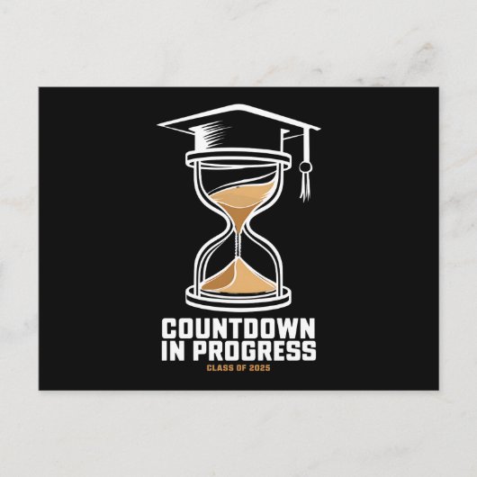 Klasse van hoger niveau van 2025 Aftellen tot Afst Briefkaart (Voorkant)