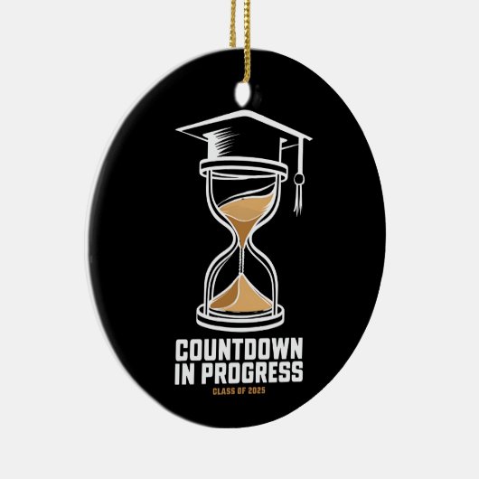 Klasse van hoger niveau van 2025 Aftellen tot Afst Keramisch Ornament (Rechts)