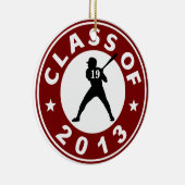 Klasse van honkbal 2013 keramisch ornament (Rechts)
