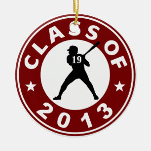 Klasse van honkbal 2013 keramisch ornament