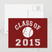 Klasse van honkbal 2015 briefkaart (Voorkant / Achterkant)