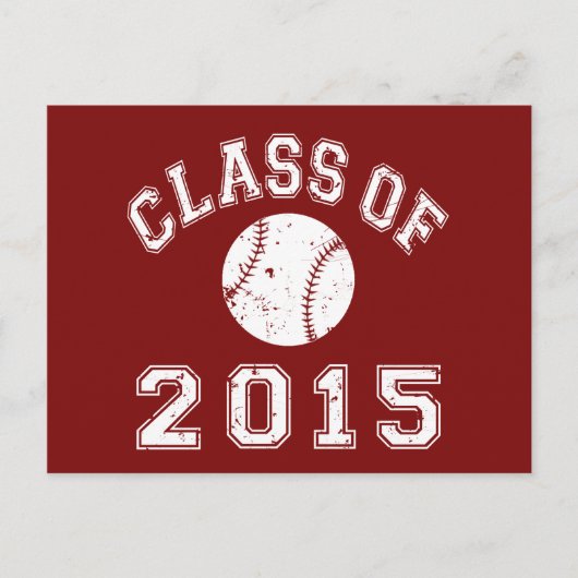 Klasse van honkbal 2015 briefkaart (Voorkant)