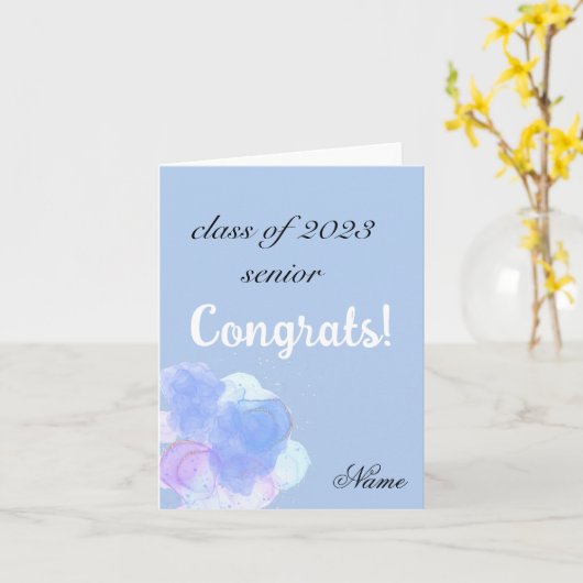 klasse van hooggeplaatste afstuderen kaart (Gele Bloem)