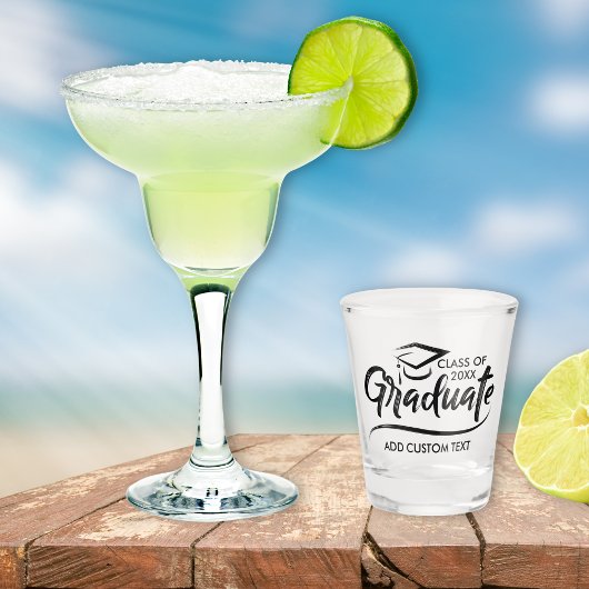 Klasse van jaar 20XX Cadeau Custom Afstuderen Shot Glas