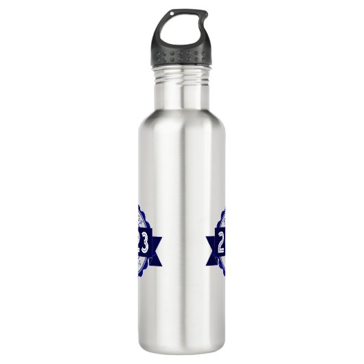 Klasse van JAAR Afstuderen, volledig-Zip de Druk v Waterfles (Voorkant)