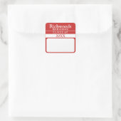 Klasse van (Jaar toevoegen) naamstickers Vierkante Sticker (Tas)